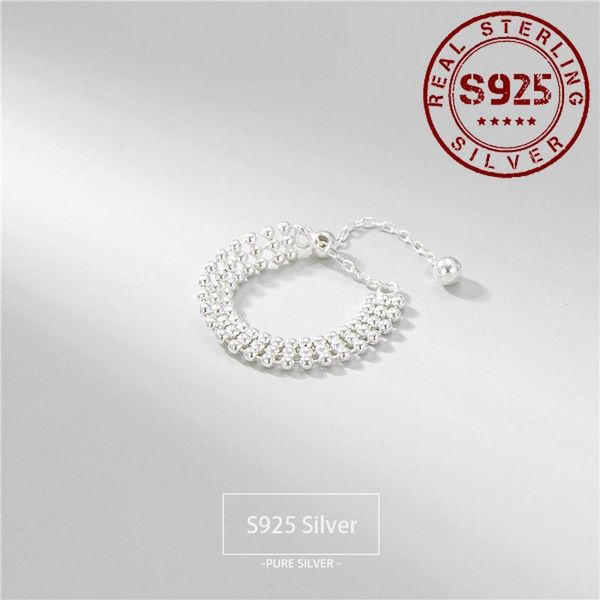 cluster rings women silver ring polishing round beads sterling 925 for resizable entertainment jewelry accessories gift, Golden;silver
cluster rings women silver ring polishing round beads sterling 925 for resizable entertainment jewelry accessories gift, Golden;silver