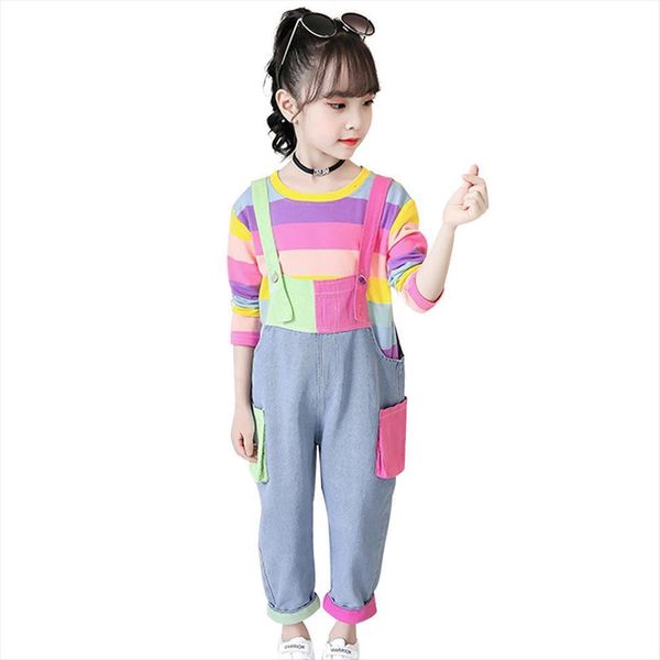 kids girls clothes sets rainbow t shirts jumpsuti 2pcs childrens clothing teenage for 6 8 10 12 14 year, White
kids girls clothes sets rainbow t shirts jumpsuti 2pcs childrens clothing teenage for 6 8 10 12 14 year, White