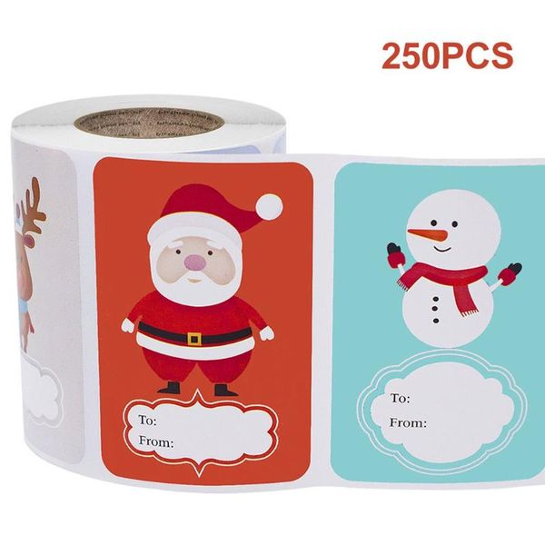gift wrap 1 roll (250pcs) 6 designs adhesive christmas name tags present seal labels decals package xmas stickers
gift wrap 1 roll (250pcs) 6 designs adhesive christmas name tags present seal labels decals package xmas stickers