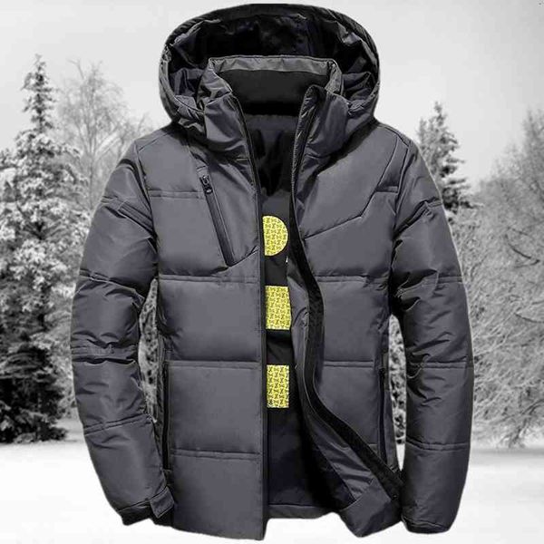 men's white duck down thick hooded warm jacket puffer jacketcasual winter parkawinter jacket, Black
men's white duck down thick hooded warm jacket puffer jacketcasual winter parkawinter jacket, Black