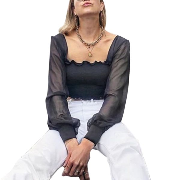 nibber french romance ruffles see-through women t-shirts 2020 new spring elegant ladies white black stretch slim teeshirts, Red;black
nibber french romance ruffles see-through women t-shirts 2020 new spring elegant ladies white black stretch slim teeshirts, Red;black