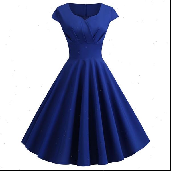 blue casual summer dress women short sleeve hepburn 50s 60s elegant swing party dresses plus size slim vestidos 6 colors, Black;gray
blue casual summer dress women short sleeve hepburn 50s 60s elegant swing party dresses plus size slim vestidos 6 colors, Black;gray