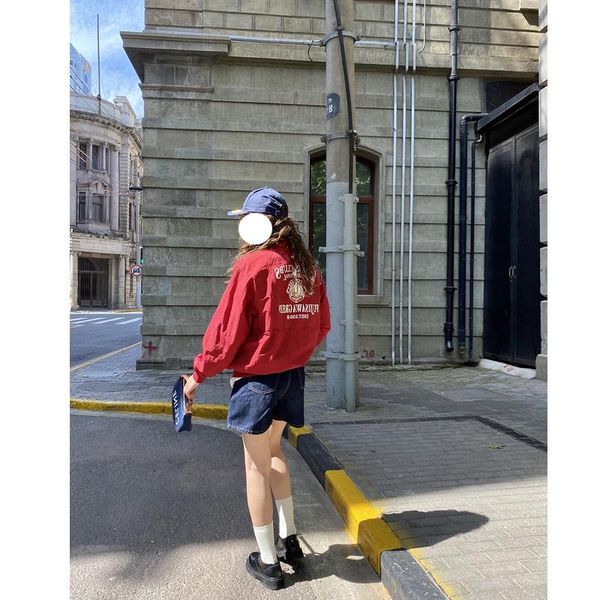 women's jackets divethru women baseball jacket 2021 summer spring korean loose zipper coat street retro printed harajuku american casua, Black;brown
women's jackets divethru women baseball jacket 2021 summer spring korean loose zipper coat street retro printed harajuku american casua, Black;brown
