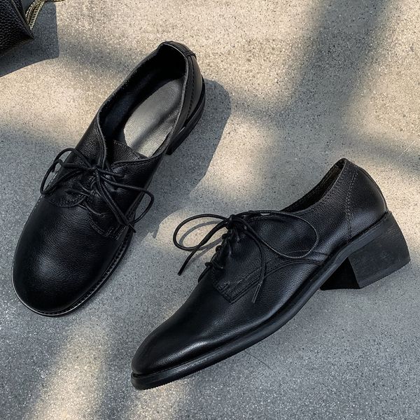 womens genuine leather lace-up flats oxfords round toe female soft comfortable espadrilles casual daily shoes for women ress shoes, Black
womens genuine leather lace-up flats oxfords round toe female soft comfortable espadrilles casual daily shoes for women ress shoes, Black