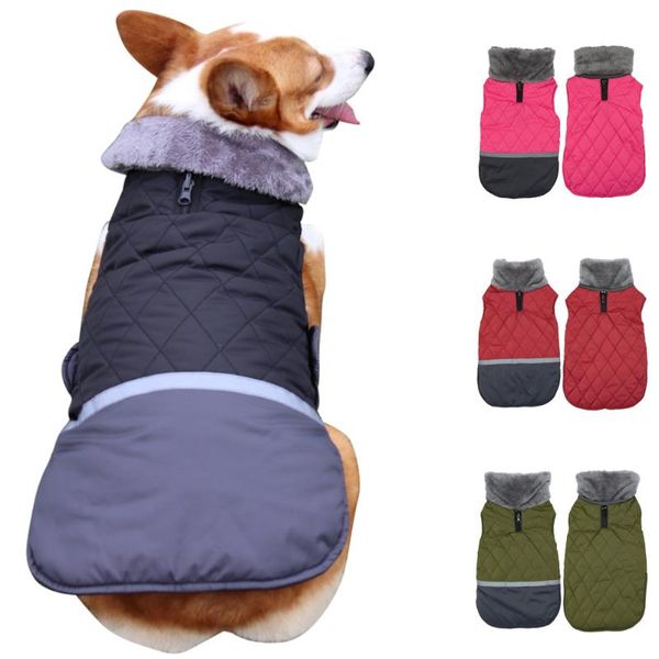 dog apparel clothes autumn and winter warm coat reversible reflective small large soft fur collar coats dogs clothing pet
dog apparel clothes autumn and winter warm coat reversible reflective small large soft fur collar coats dogs clothing pet
