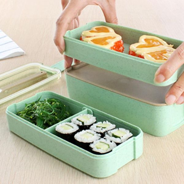 dinnerware sets 900 ml 3layer wheat straw bento microwave storage container picnic lunch box with spoon and fork tableware
dinnerware sets 900 ml 3layer wheat straw bento microwave storage container picnic lunch box with spoon and fork tableware