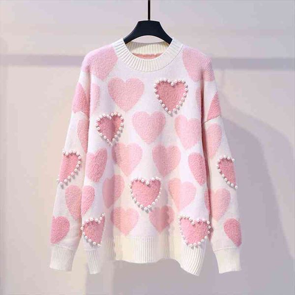 women knitted sweater and pullovers oneck pearls beading sweaters sweet heart pull jumpers long sleeve kawaii pull femme, White;black
women knitted sweater and pullovers oneck pearls beading sweaters sweet heart pull jumpers long sleeve kawaii pull femme, White;black