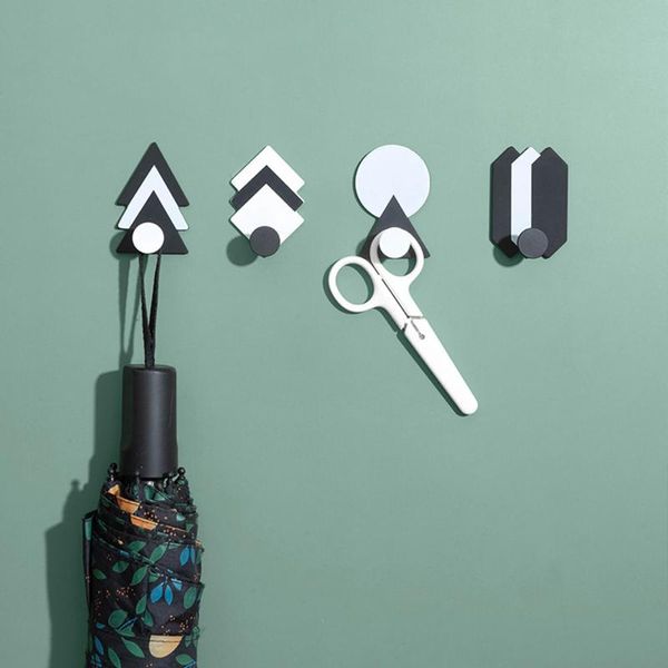 hooks & rails geometric wall hook nordic key holder self-adhesive coat hanger rack kitchen bathroom office organizer home decoration
hooks & rails geometric wall hook nordic key holder self-adhesive coat hanger rack kitchen bathroom office organizer home decoration