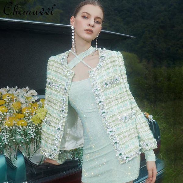 women's jackets high-end heavy luxury diamond decorations cardigan 2021 autumn women clothing jacket long-sleeved elegant dress for, Black;brown
women's jackets high-end heavy luxury diamond decorations cardigan 2021 autumn women clothing jacket long-sleeved elegant dress for, Black;brown