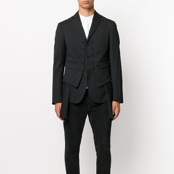 men's suits & blazers xs-5xl 2021 clothing fashion gd hair stylist catwalk slim complex personality stitching suit plus size singer cos, White;black
men's suits & blazers xs-5xl 2021 clothing fashion gd hair stylist catwalk slim complex personality stitching suit plus size singer cos, White;black