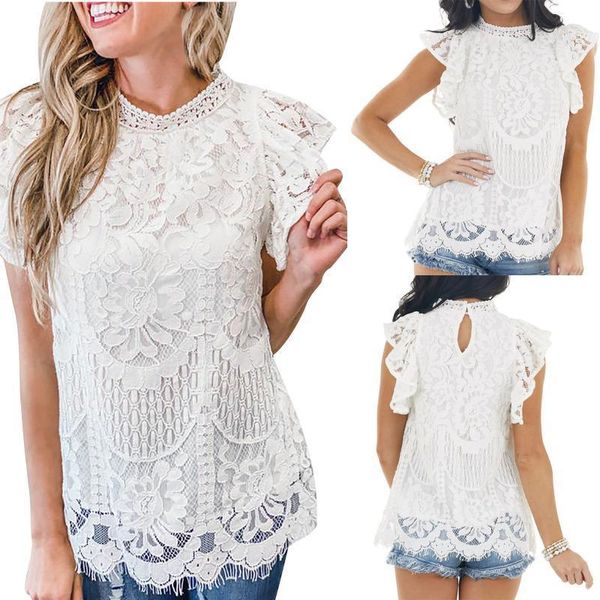 women's t-shirt 2021 summer o neck type solid color loose short-sleeved white lace top
women's t-shirt 2021 summer o neck type solid color loose short-sleeved white lace top