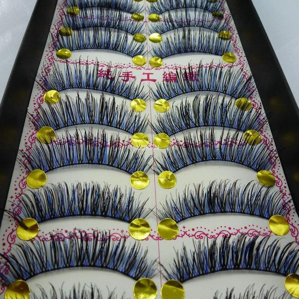 yokpn new color pure handmade eyelashes cotton thread eyelashes thick blue black makeup 10 pairs eye lashes
yokpn new color pure handmade eyelashes cotton thread eyelashes thick blue black makeup 10 pairs eye lashes
