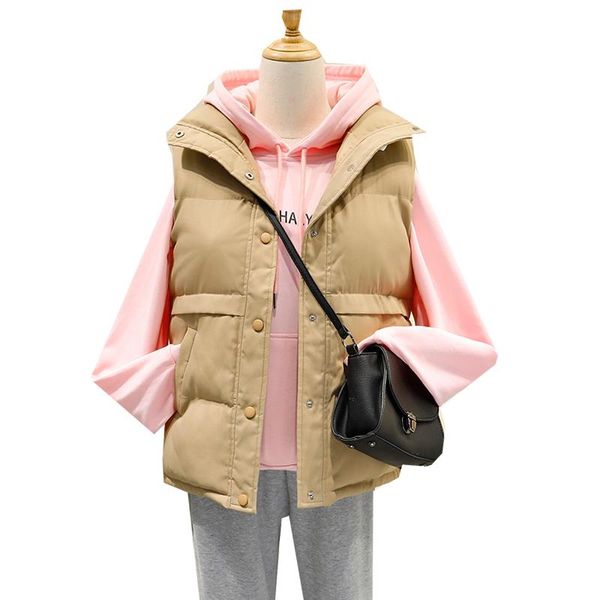 women's vests winter warm vest coat 2021 loose korean sleeveless autumn jacket fashion waistcoat zipper outerwear plus size 3xl, Black;white
women's vests winter warm vest coat 2021 loose korean sleeveless autumn jacket fashion waistcoat zipper outerwear plus size 3xl, Black;white