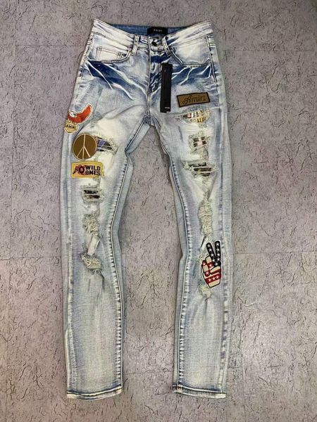 2021 mens designer jeans distressed ripped biker slim fit motorcycle denim for men s fashion jean mans pants pour hommes real jeans#678, Blue
2021 mens designer jeans distressed ripped biker slim fit motorcycle denim for men s fashion jean mans pants pour hommes real jeans#678, Blue