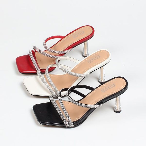 slippers women summer transparent heel high-heeled shoes lady pantofle luxury slides jelly flip flops flock soft 2021 designer t, Black
slippers women summer transparent heel high-heeled shoes lady pantofle luxury slides jelly flip flops flock soft 2021 designer t, Black
