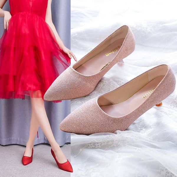 dress shoes women pumps thin high heels pointed toe female woman wedding gold silver femme, Black
dress shoes women pumps thin high heels pointed toe female woman wedding gold silver femme, Black