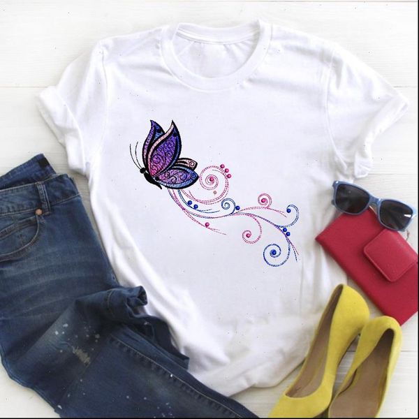 women butterfly elegance print short sleeve fashion summer t tee ladies female tshirt womens shirt clothes graphic t shirt, White
women butterfly elegance print short sleeve fashion summer t tee ladies female tshirt womens shirt clothes graphic t shirt, White