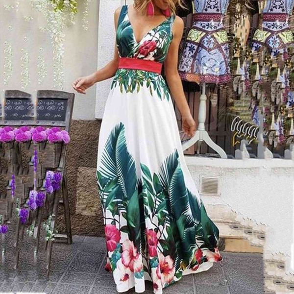 floral print fashion summer womens dress v neck sleeveless collect waist bohemian maxi party holiday dresses vestidos de verano, Black;gray
floral print fashion summer womens dress v neck sleeveless collect waist bohemian maxi party holiday dresses vestidos de verano, Black;gray