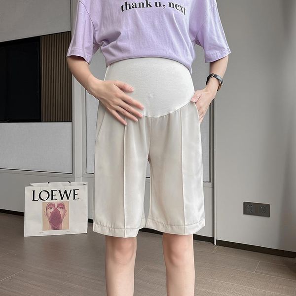 maternity bottoms 5526# summer thin half pants wide leg loose elastic waist belly shorts clothes for pregnant women casual pregnancy, White
maternity bottoms 5526# summer thin half pants wide leg loose elastic waist belly shorts clothes for pregnant women casual pregnancy, White