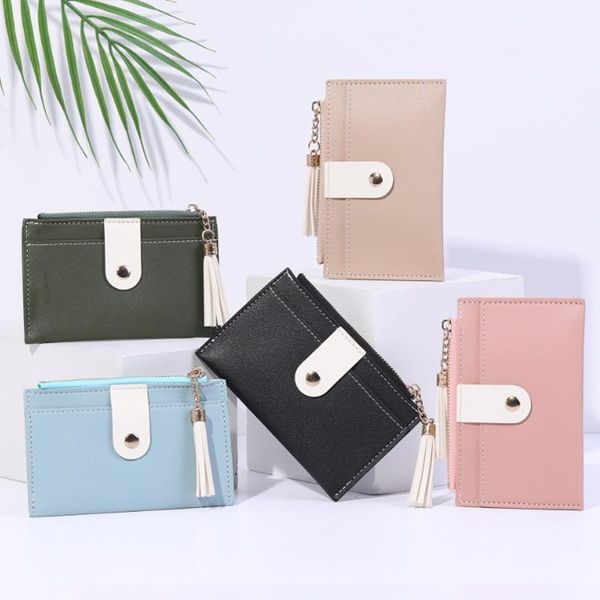 card holders fashion men's and women's gifts pu leather coin purse case casual ladies contrasting wallet mini korean cute, Brown;gray
card holders fashion men's and women's gifts pu leather coin purse case casual ladies contrasting wallet mini korean cute, Brown;gray