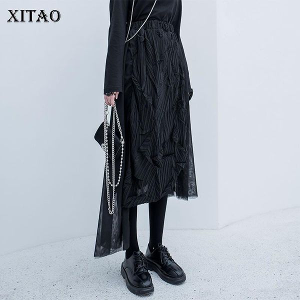 skirts xitao irregular loose skirt fashion 2021 spring elegant pleated black fan casual minority dmy2804
skirts xitao irregular loose skirt fashion 2021 spring elegant pleated black fan casual minority dmy2804