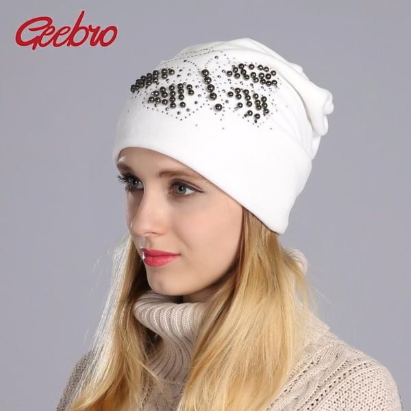 beanie/skull caps geebro 2021 winter pearls butterfly pattern beanie hat for women warm velvet hats cat ear beanies ladies skullcap bonnet, Blue;gray
beanie/skull caps geebro 2021 winter pearls butterfly pattern beanie hat for women warm velvet hats cat ear beanies ladies skullcap bonnet, Blue;gray