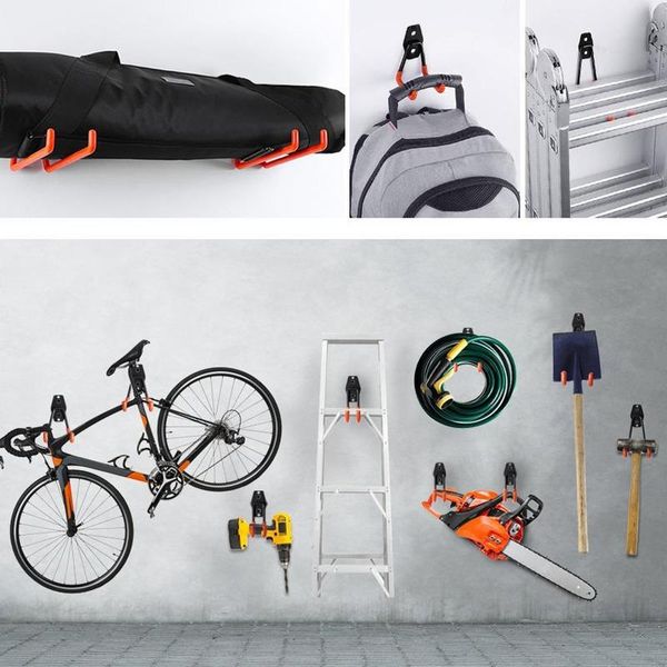 hooks & rails heavy duty metal hook garage storage rack wall mount bicycle hanger ladders garden tool anti-slip organizer
hooks & rails heavy duty metal hook garage storage rack wall mount bicycle hanger ladders garden tool anti-slip organizer