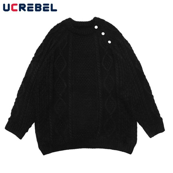 men's sweaters button decoration sweater mens autumn casual knitted streetwear simple crew neck pullover men, White;black
men's sweaters button decoration sweater mens autumn casual knitted streetwear simple crew neck pullover men, White;black