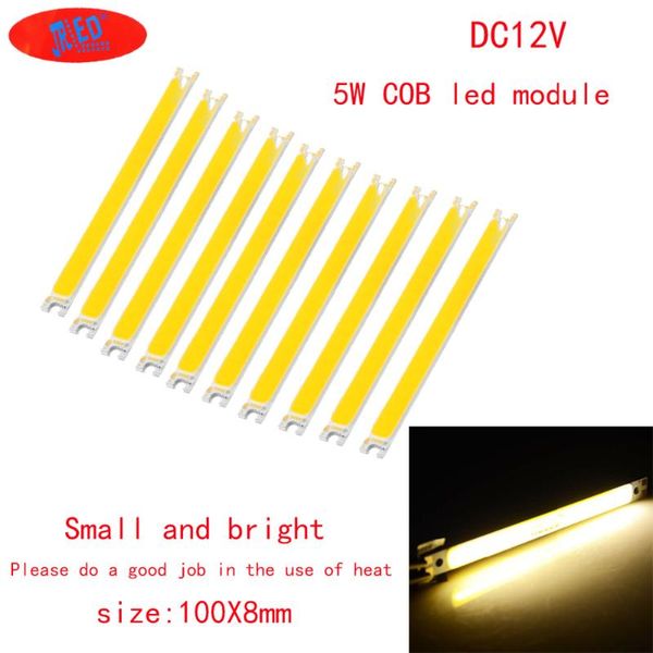 10pcs 5w cob led strip lights white warm white lamp pure dc-12-14v 500lm for diy 100x8mm wholesale ing
10pcs 5w cob led strip lights white warm white lamp pure dc-12-14v 500lm for diy 100x8mm wholesale ing