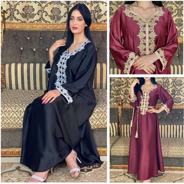casual dresses lugentolo muslim fashion maxi dress women elegant abaya embroidery bronzing lace sashes long sleeve summer, Black;gray
casual dresses lugentolo muslim fashion maxi dress women elegant abaya embroidery bronzing lace sashes long sleeve summer, Black;gray