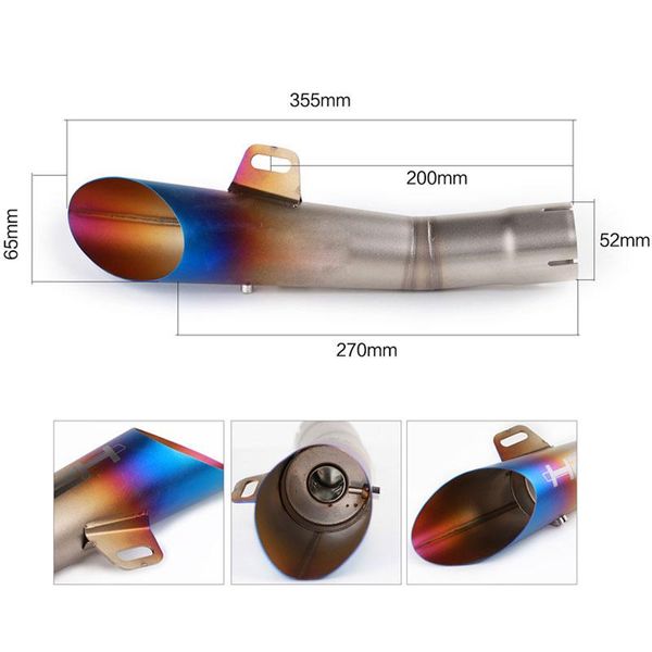 motorcycle exhaust system 52mm inlet r6 pipe escape scooter muffler with db killer
motorcycle exhaust system 52mm inlet r6 pipe escape scooter muffler with db killer