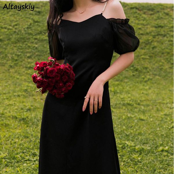 casual dresses dress women summer fashion simple mesh puff sleeve french style vintage pearl strap high waist loose holiday female, Black;gray
casual dresses dress women summer fashion simple mesh puff sleeve french style vintage pearl strap high waist loose holiday female, Black;gray