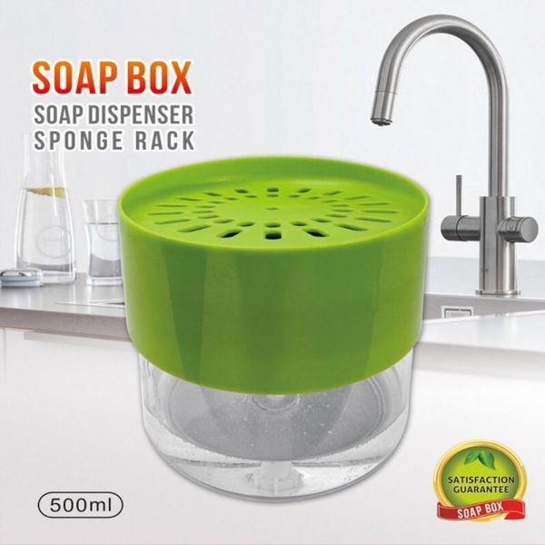 liquid soap dispenser kitchen plastic 2-in-1 sponge box with pump double layer scrubber holder bathroom supplies
liquid soap dispenser kitchen plastic 2-in-1 sponge box with pump double layer scrubber holder bathroom supplies