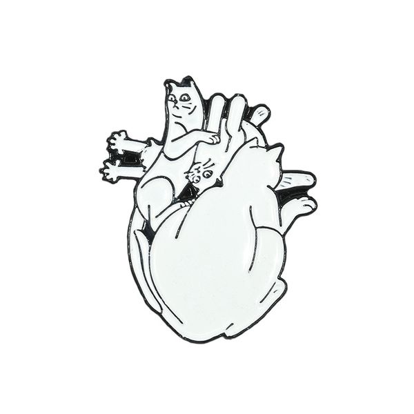 cartoon white kawaii cat family brooches europe and america style funny heart organ shaped enamel badge metal pins for girls clothes bag acc, Gray
cartoon white kawaii cat family brooches europe and america style funny heart organ shaped enamel badge metal pins for girls clothes bag acc, Gray