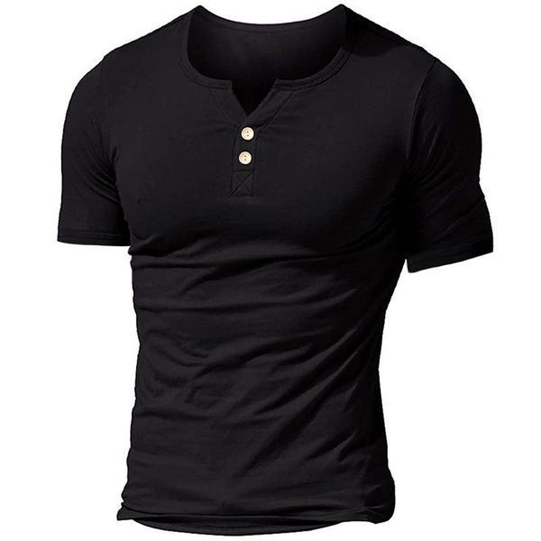 men's t-shirts summer casual oversized t-shirt fashion v-neck button design solid color 2021 short-sleeved all-match shirt, White;black
men's t-shirts summer casual oversized t-shirt fashion v-neck button design solid color 2021 short-sleeved all-match shirt, White;black