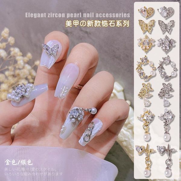 nail art decorations 2 pcs zircon metal jewelry little red book same love net butterfly color preserving diamond pearl pendant, Silver;gold
nail art decorations 2 pcs zircon metal jewelry little red book same love net butterfly color preserving diamond pearl pendant, Silver;gold