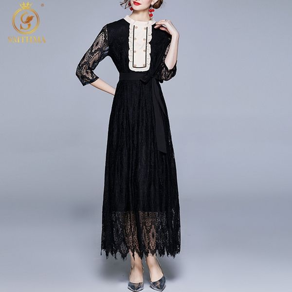 casual dresses 2021 fashion runway spring vintage elegant ruffle lace long women half sleeve black temperament party vestidos 269i, Black;gray
casual dresses 2021 fashion runway spring vintage elegant ruffle lace long women half sleeve black temperament party vestidos 269i, Black;gray