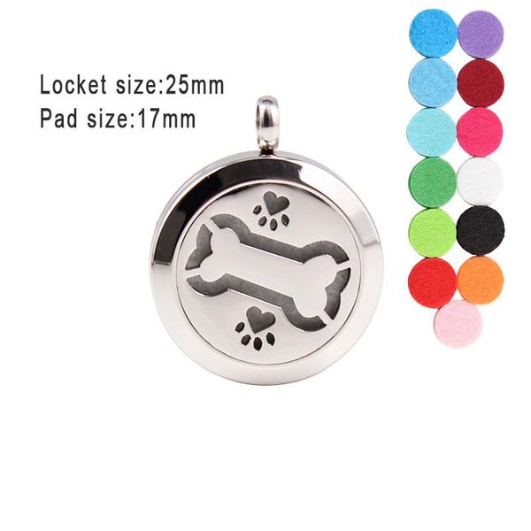 pendant necklaces 25mm dog print stainless steel perfume pet and bone essential oil diffuser locket necklace, Silver
pendant necklaces 25mm dog print stainless steel perfume pet and bone essential oil diffuser locket necklace, Silver