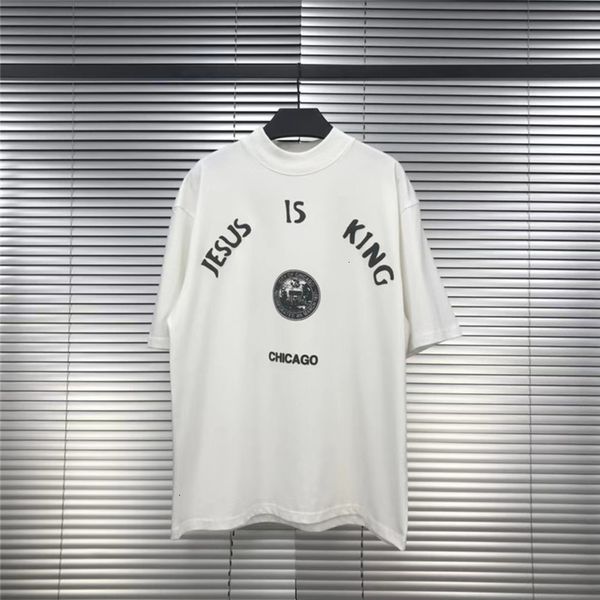 2021 new turtleneck kanye west t shirt jesus is king chicago printed tees men women cotton t-shirt mens 3p33, White;black
2021 new turtleneck kanye west t shirt jesus is king chicago printed tees men women cotton t-shirt mens 3p33, White;black