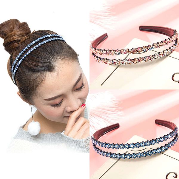 headdress water drill hairband double fashion belt headband hairpin, Black;brown
headdress water drill hairband double fashion belt headband hairpin, Black;brown