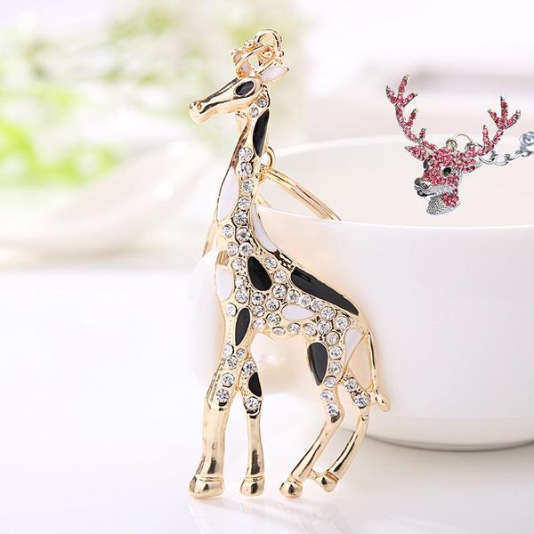 keychains fashion jewelry key pendant cute giraffe chain alloy rhinestone black and white paint effect car keychain bag buckle, Silver
keychains fashion jewelry key pendant cute giraffe chain alloy rhinestone black and white paint effect car keychain bag buckle, Silver