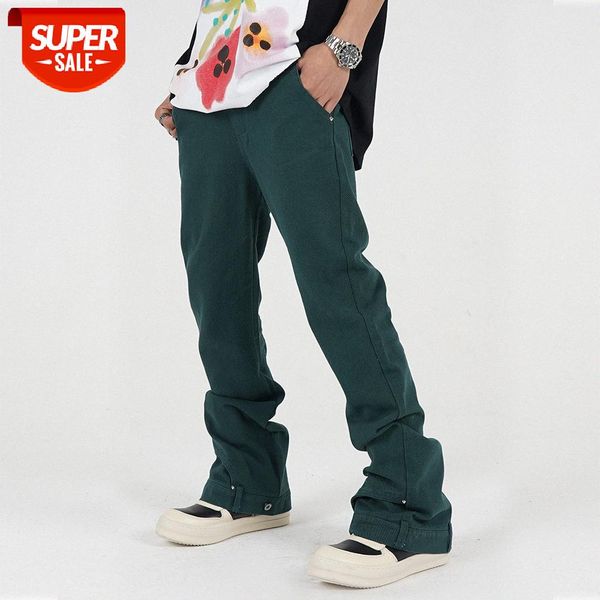 vibe wind micro flared overalls men's romantic solid color slim straight casual trousers #rm2j, Black
vibe wind micro flared overalls men's romantic solid color slim straight casual trousers #rm2j, Black