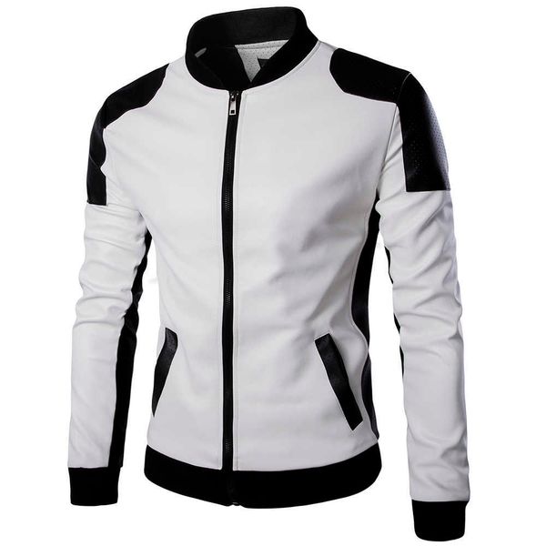 fashion men white leather jackets and coats pu match color overcoat m-5xl ayg94 p0813, Black
fashion men white leather jackets and coats pu match color overcoat m-5xl ayg94 p0813, Black