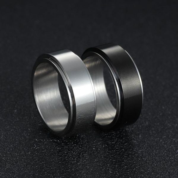 cluster rings ywshk black silver color ring men's wedding brands stainless steel rotatable 8mm male anel band casual sport jewelry, Golden;silver
cluster rings ywshk black silver color ring men's wedding brands stainless steel rotatable 8mm male anel band casual sport jewelry, Golden;silver