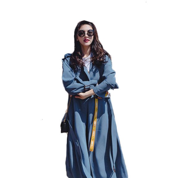 2021 new fashion cardigan windbreaker female british spring autumn long trench coat for women slim belt outerwear blue y454 p73a, Tan;black
2021 new fashion cardigan windbreaker female british spring autumn long trench coat for women slim belt outerwear blue y454 p73a, Tan;black