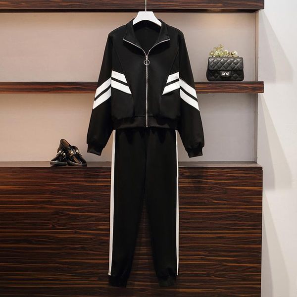 women's two piece pants casual plus size sportswear suit spring loose zipper cardigan + sets clothes matching set big, White
women's two piece pants casual plus size sportswear suit spring loose zipper cardigan + sets clothes matching set big, White