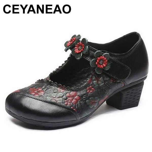 ceyaneao spring autumn women high heel shoes flowers handmad pumps ladies retro genuine leather round toe women chunky heel shoe, Black
ceyaneao spring autumn women high heel shoes flowers handmad pumps ladies retro genuine leather round toe women chunky heel shoe, Black