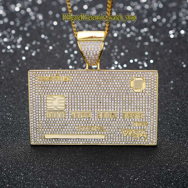 eternity new visa card hip-hop pendant iced out cz diamonds inlaid necklace solid glossy creative trendy male hiphop hip-hop rap accessories, Black
eternity new visa card hip-hop pendant iced out cz diamonds inlaid necklace solid glossy creative trendy male hiphop hip-hop rap accessories, Black
