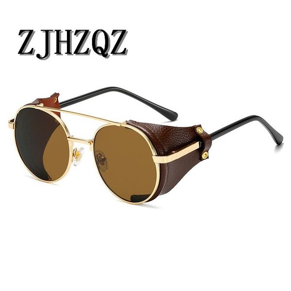 sunglasses zjhzqz brand designer steampunk round men women retro gradient sun glasses for vintage uv400, White;black
sunglasses zjhzqz brand designer steampunk round men women retro gradient sun glasses for vintage uv400, White;black