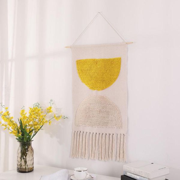 tapestries nordic ins cotton and linen woven tassel tapestry living room study bedroom cloth wall hanging bedside decorations
tapestries nordic ins cotton and linen woven tassel tapestry living room study bedroom cloth wall hanging bedside decorations